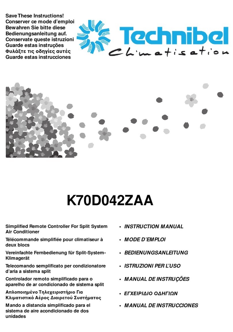 Technibel Climatisation K70D042ZAA instruction manual