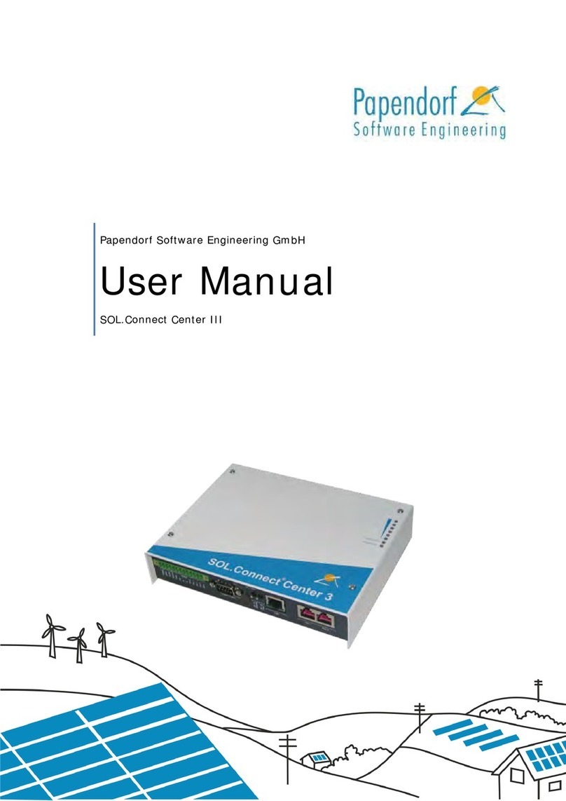 Papendorf SOL.Connect Center III user manual