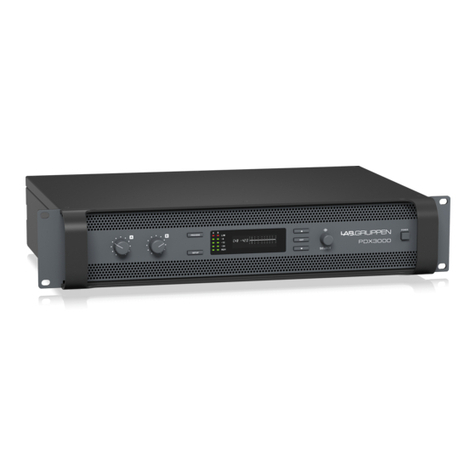 Lab.gruppen PDX3000 User manual