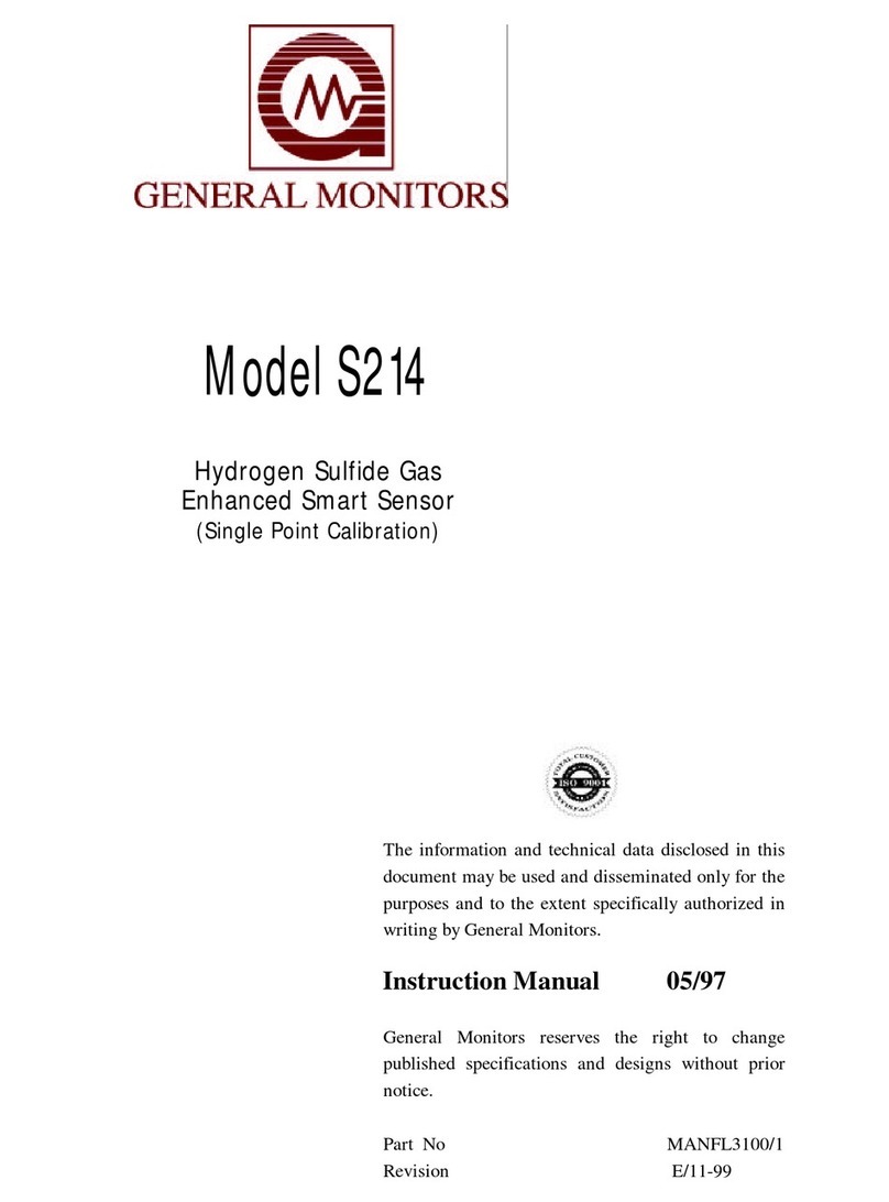 General Monitors S214 instruction manual