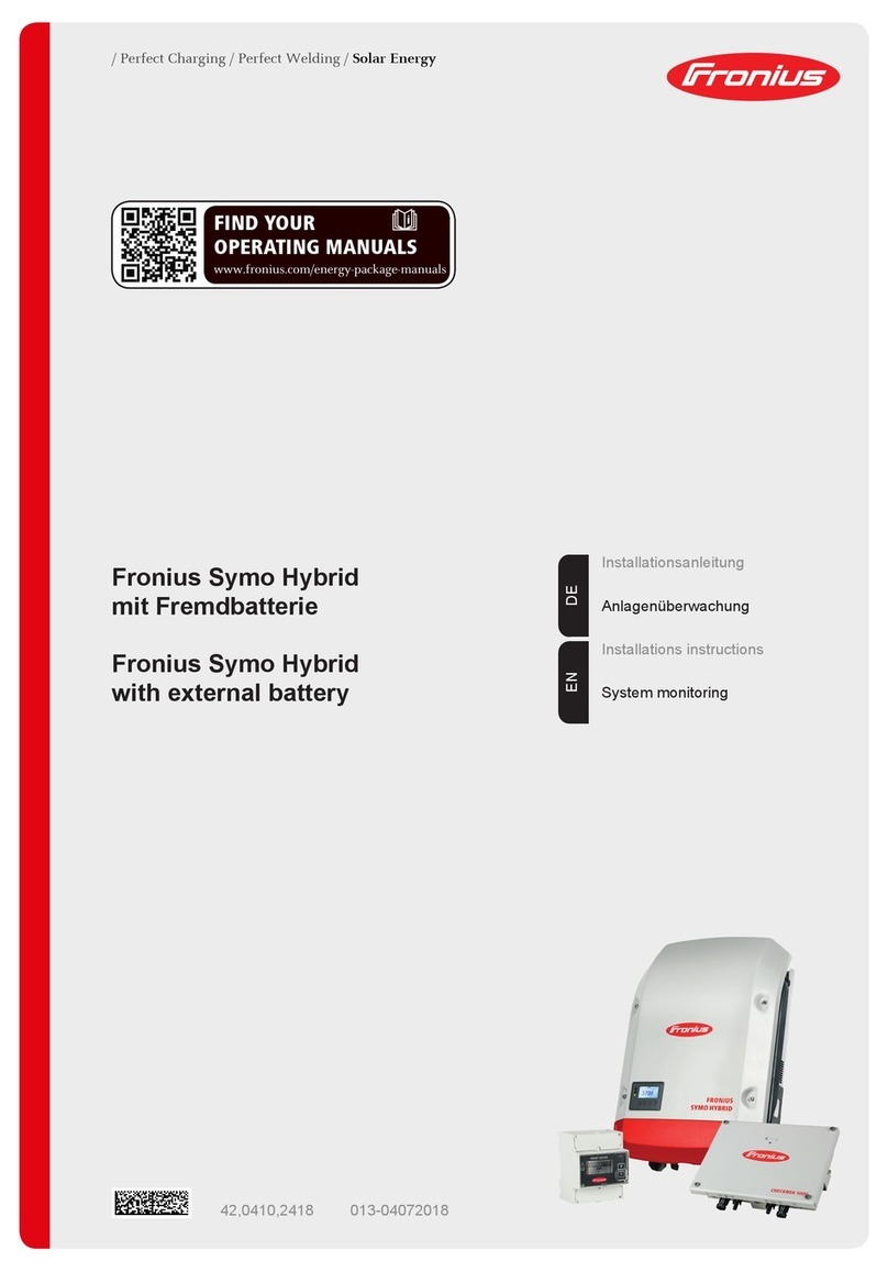 FRO­NIUS Symo Hybrid installation instructions