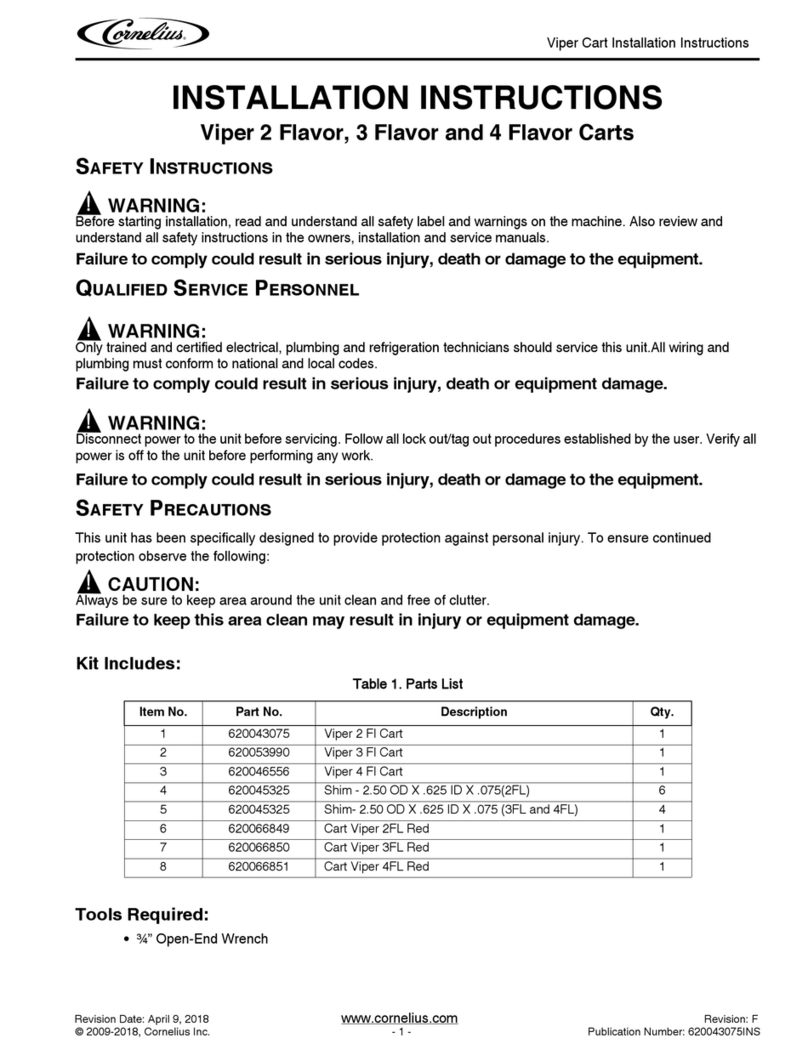 Cornelius VIPER 2 FLAVOR installation instructions Cornelius VIPER 2 FLAVOR installation instructions