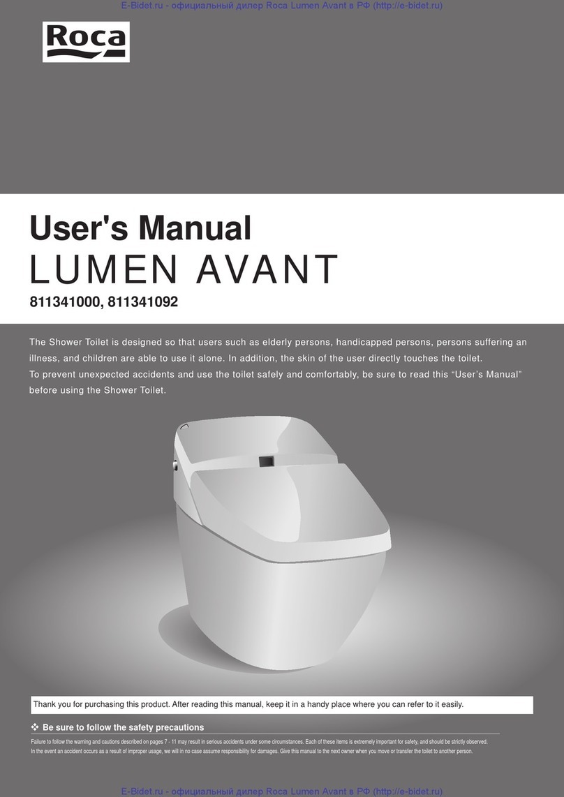 Roca LUMEN AVANT user manual
