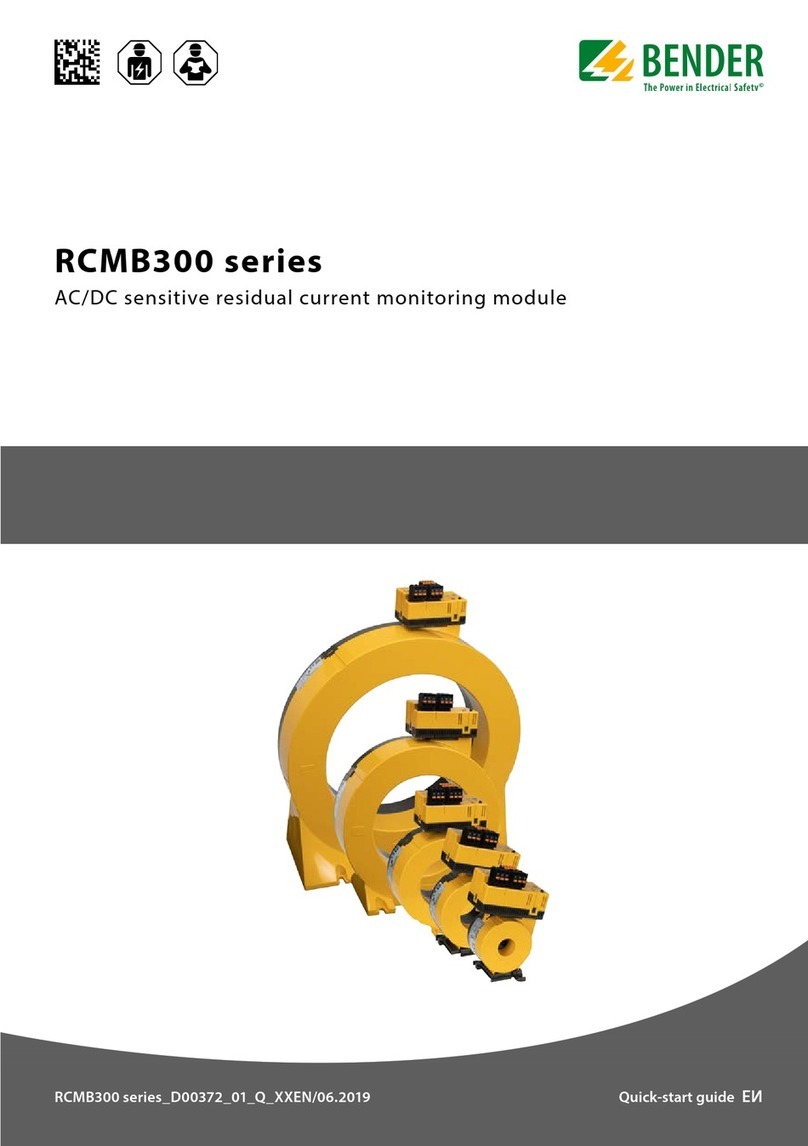 Bender RCMB300 Series User manual
