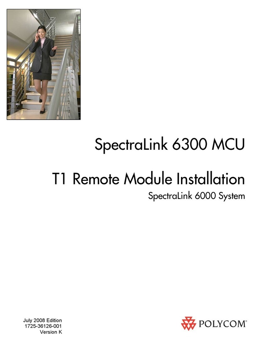 Polycom SpectraLink 6300 MCU User manual