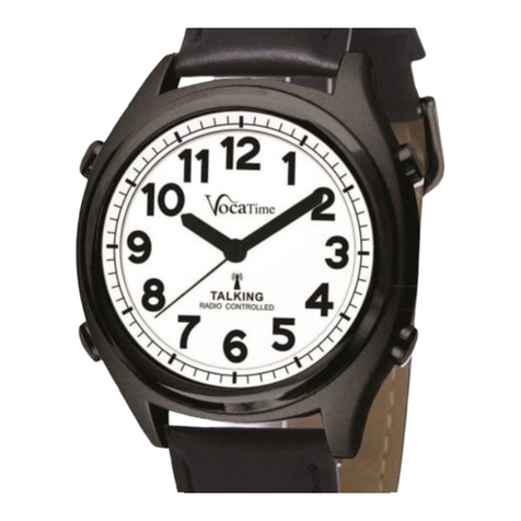 VocaTime Talking Atomic Dual Voice Analog Watch User manual