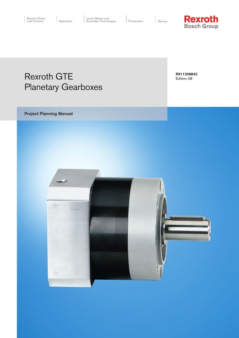 REXROTH GTE Series Project planning manual
