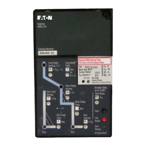 Eaton Cutler-Hammer Digitrip RMS 510 Trip Unit instructions