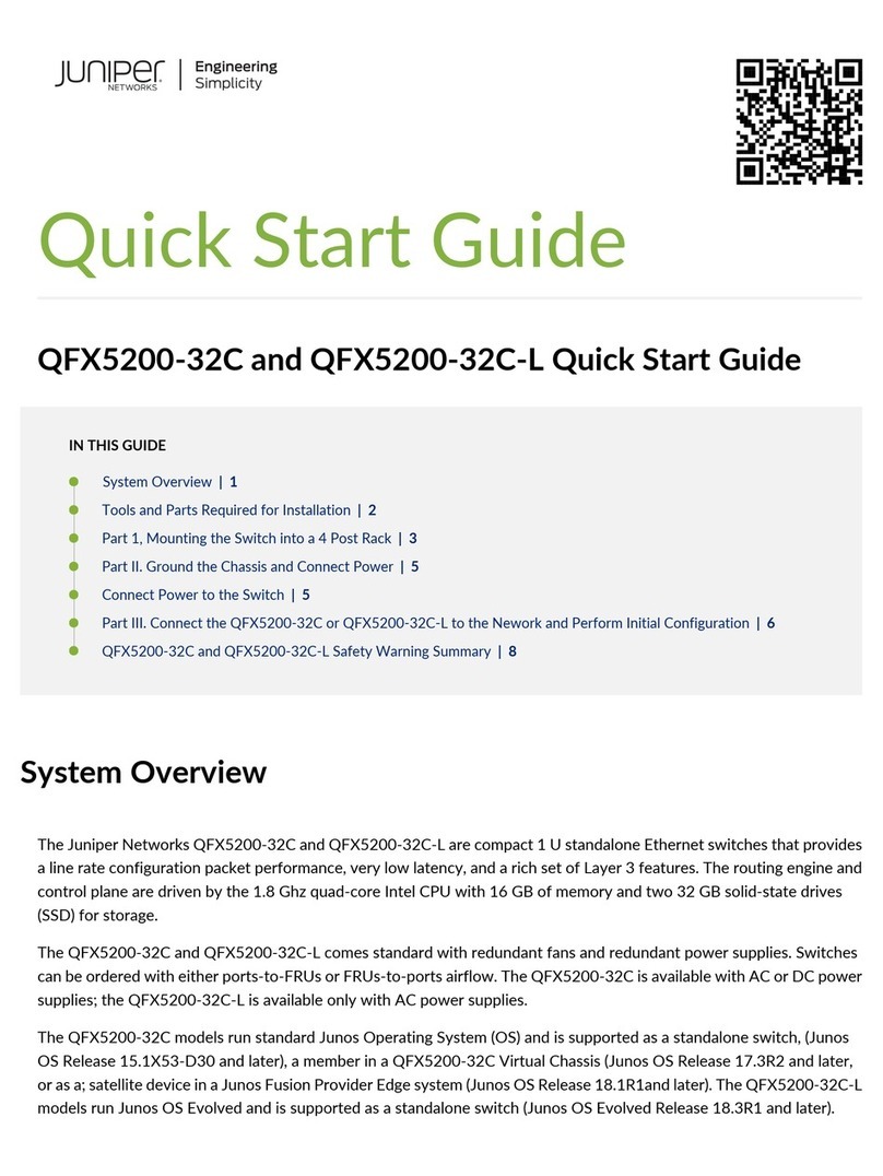 Juniper QFX5200-32C-L User manual Juniper QFX5200-32C-L User manual
