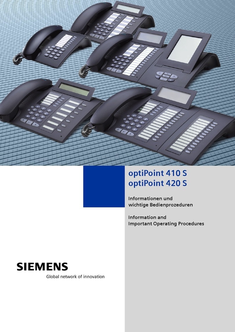 Siemens optiPoint 410 S Manual
