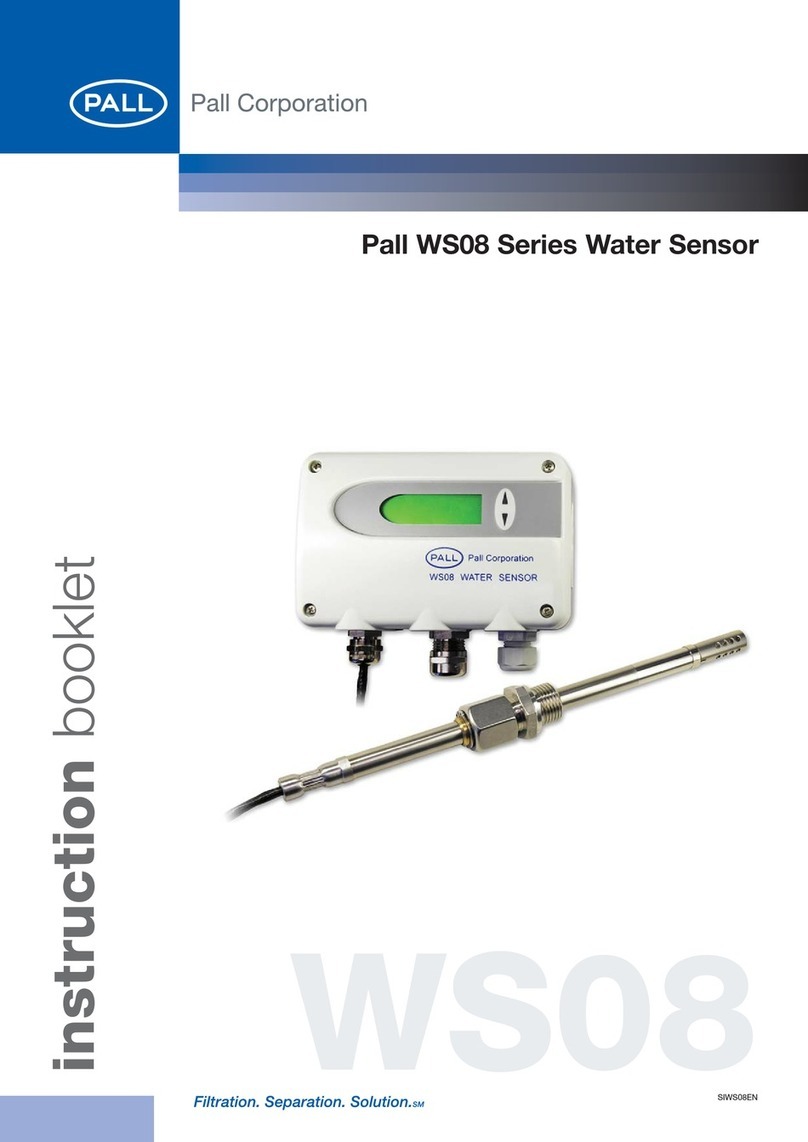 Pall WS08 Series Instruction booklet