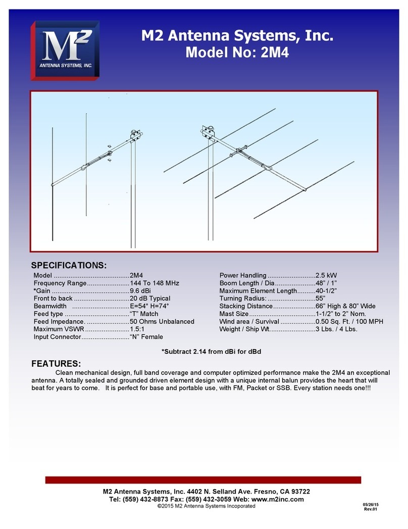M2 Antenna Systems 2M4 User manual