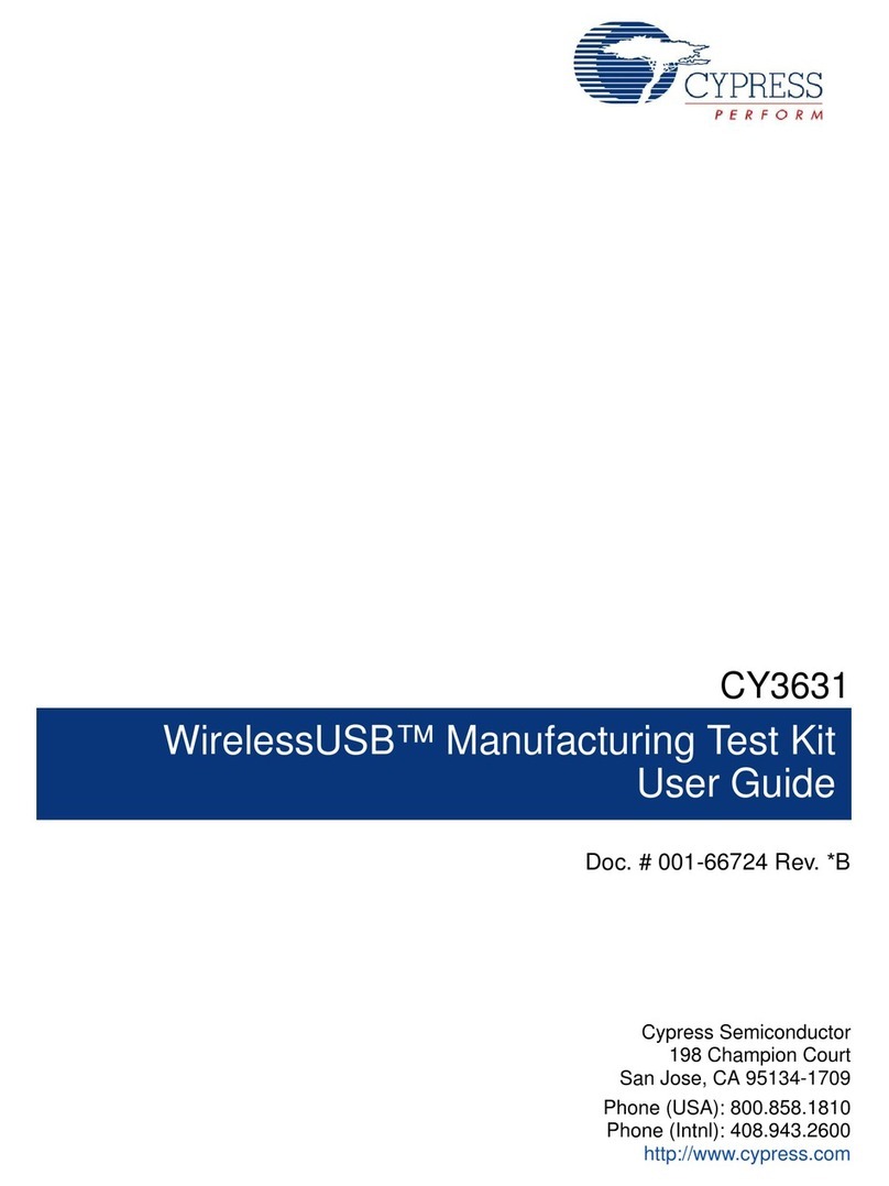 Cypress CY3631 User manual