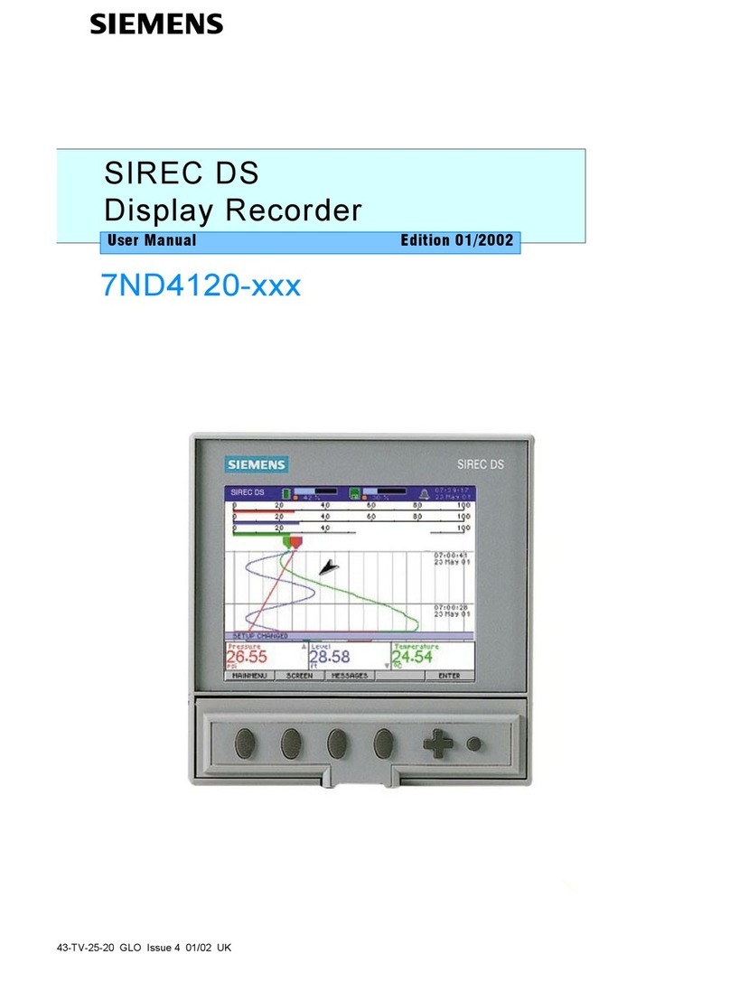 Siemens SIREC DS 7ND4120 Series User manual
