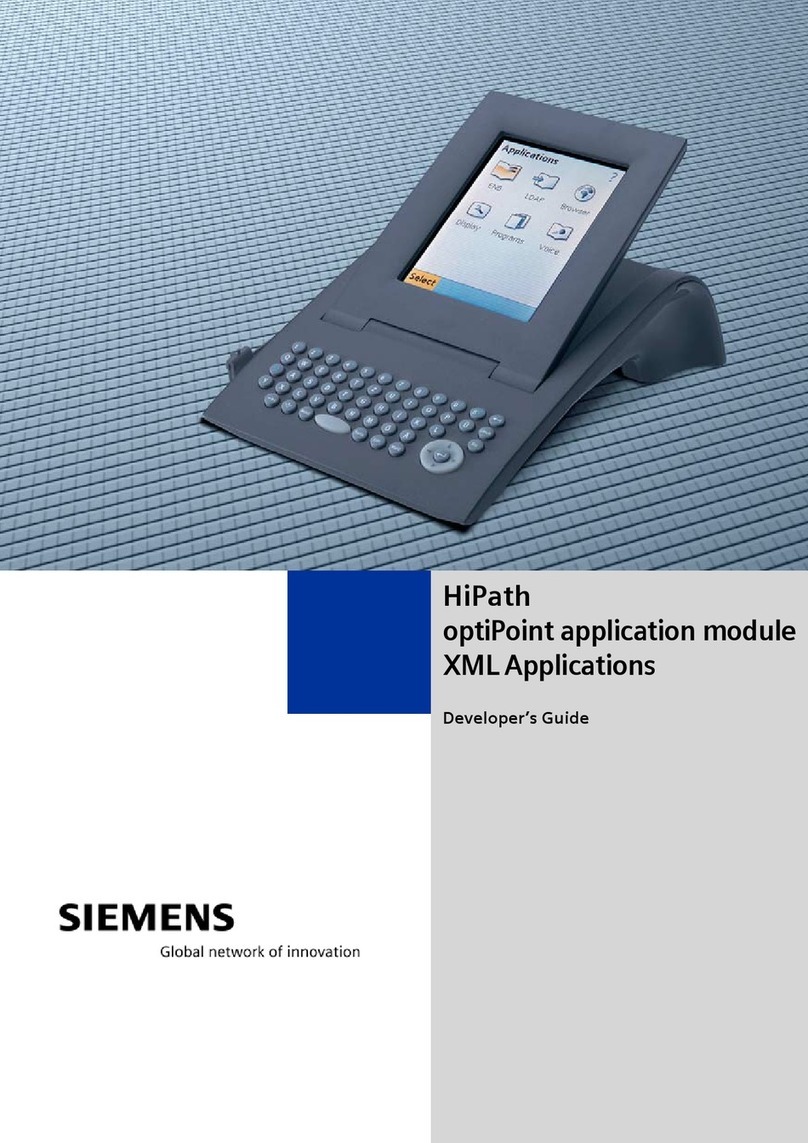 Siemens HiPath optiPoint 410 Instruction Manual