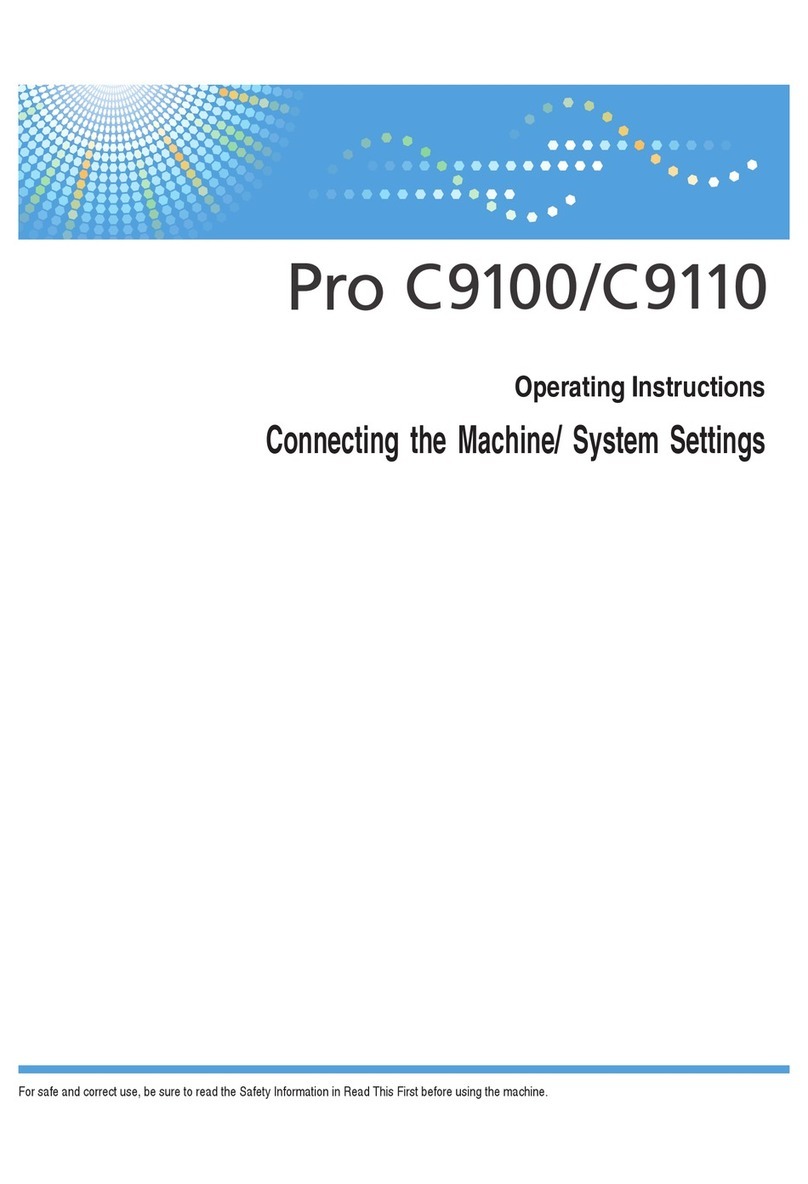 Ricoh PRO C9100 User manual