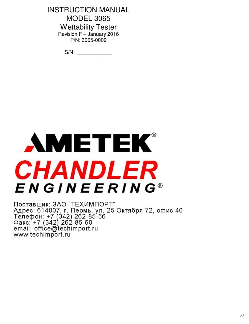 Ametek Chandler Engineering 3065 User manual