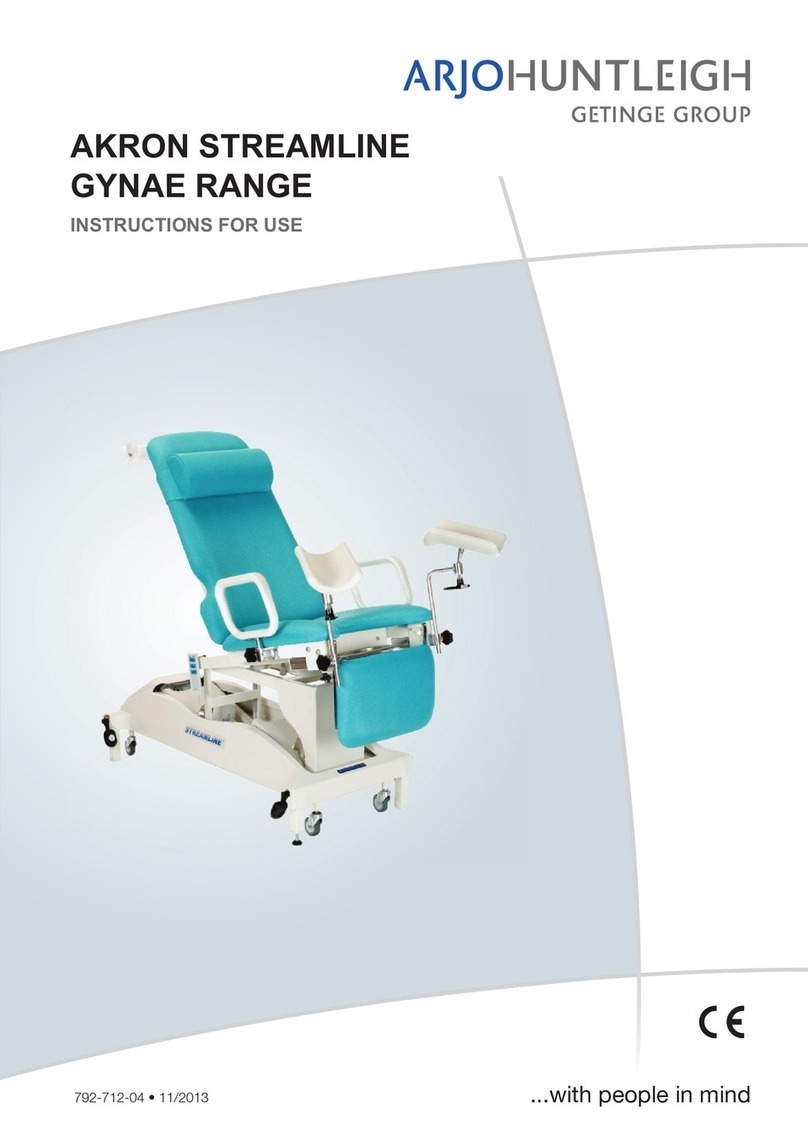 Getinge Arjohuntleigh AKRON STREAMLINE GYNAE Series User manual