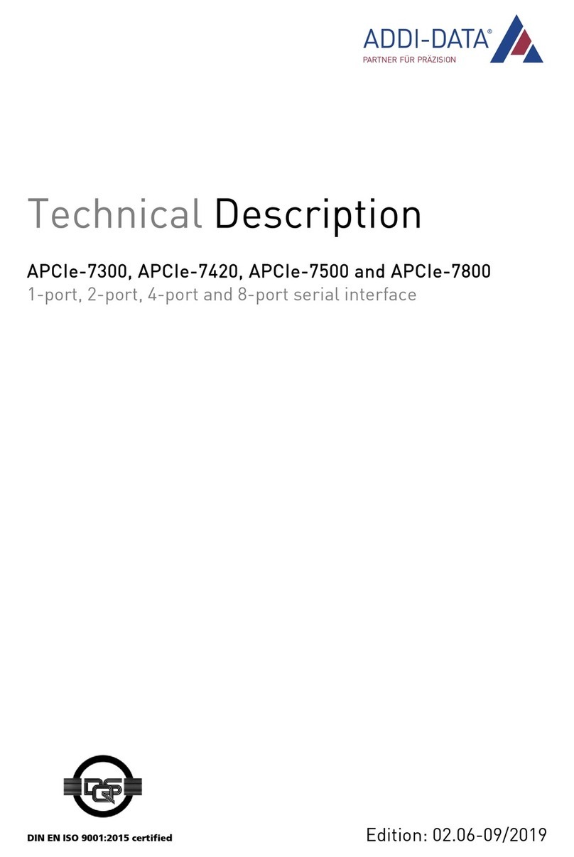 Addi-Data APCIe-7300 Technical description