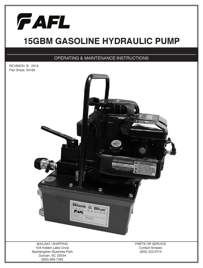 AFL 15GBM Installation and operation manual