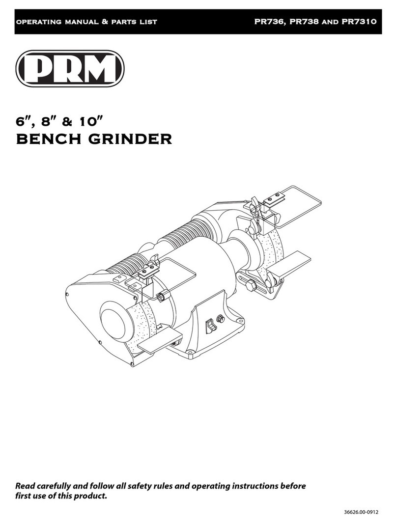 PRM PR736 Operating manual & parts list