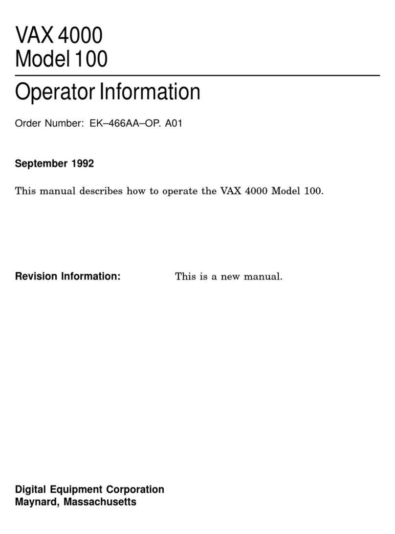 Digital Equipment VAX 4000 Model 100 Specifications