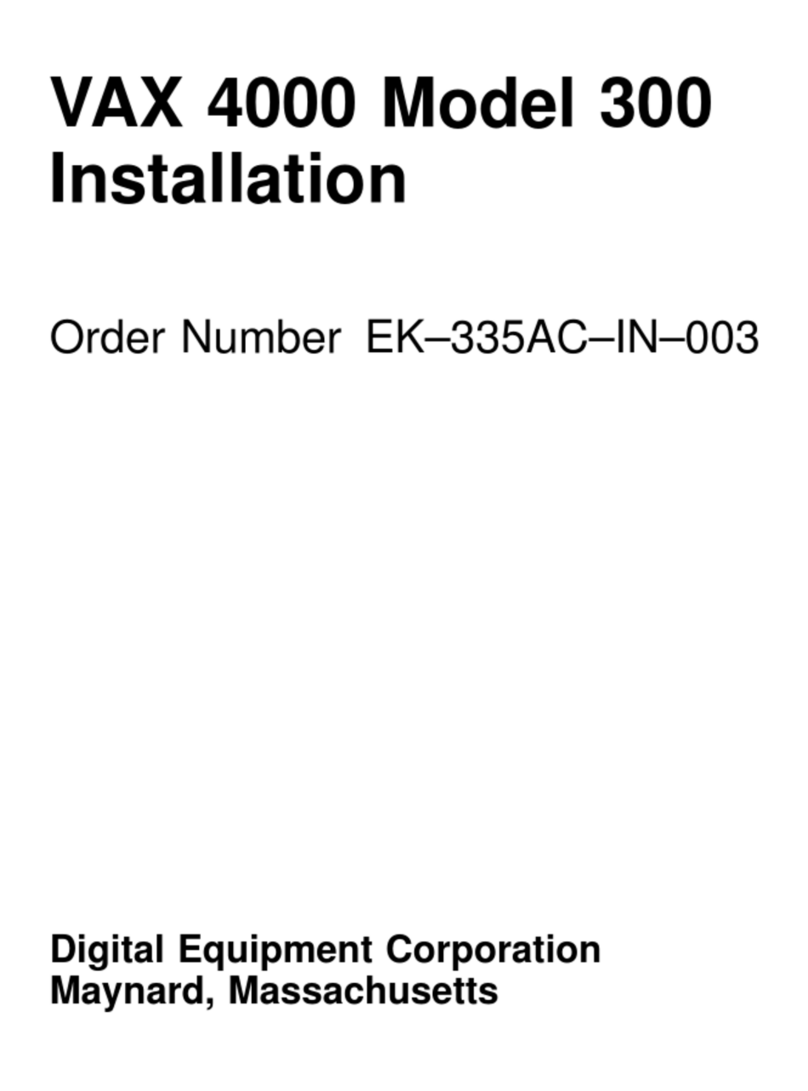 Digital Equipment VAX 4000 Model 300 User manual