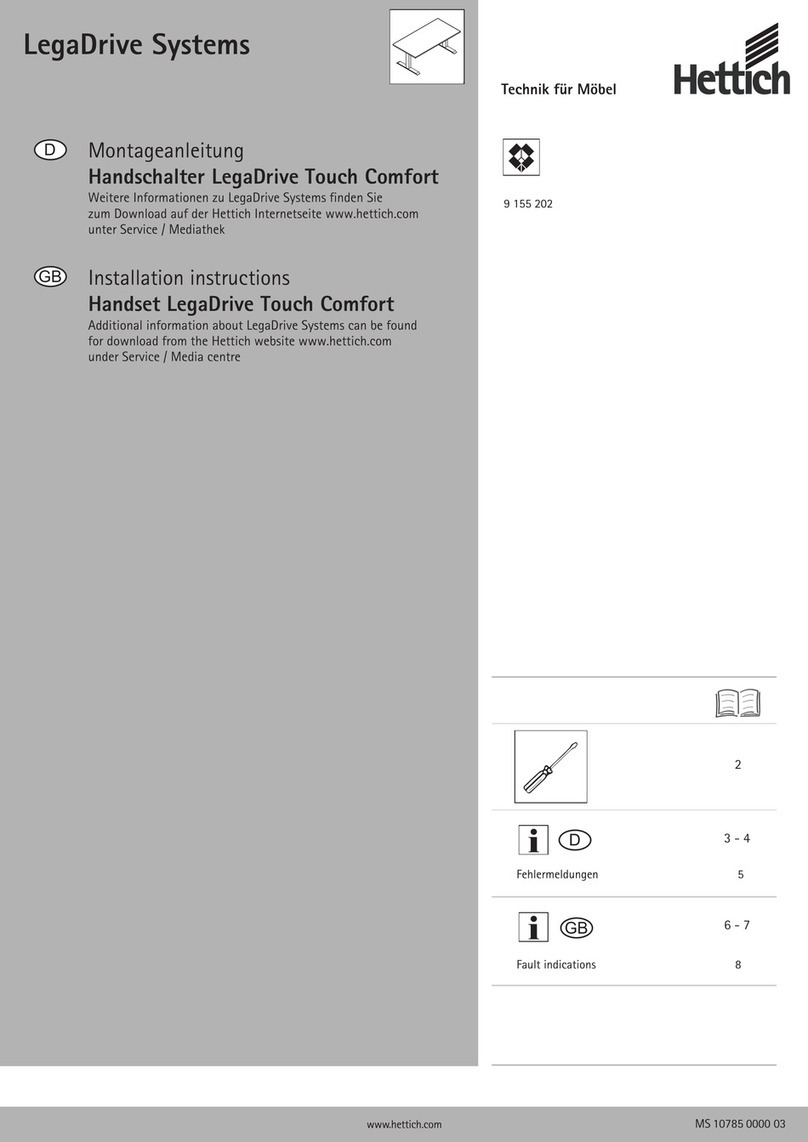 Hettich LegaDrive installation instructions