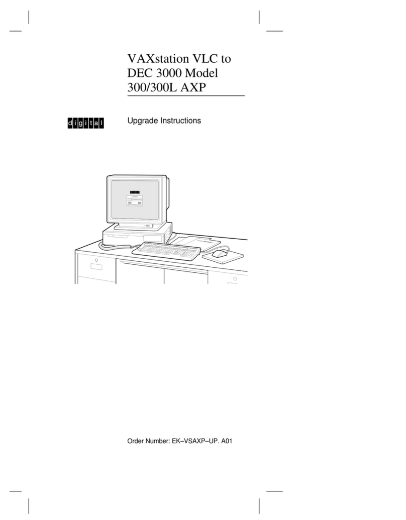 Digital Equipment VAXstation VLC Quick start guide