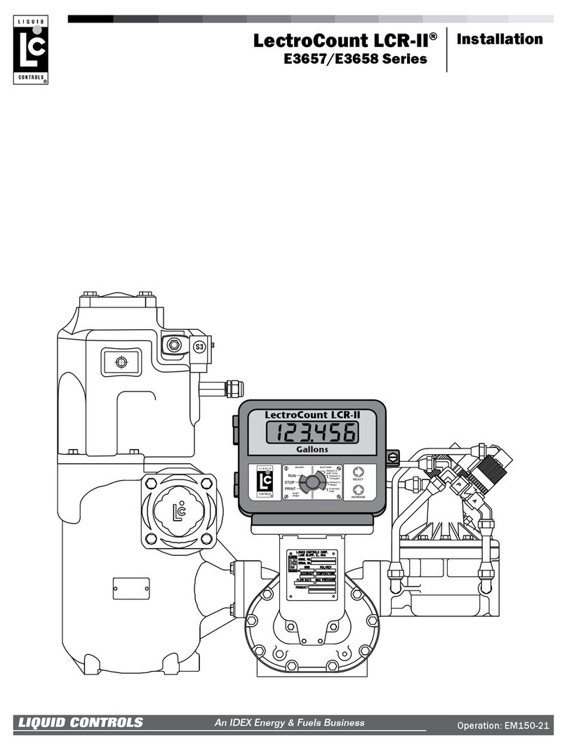 Liquid Controls LectroCount LCR-II E3657 Series User manual
