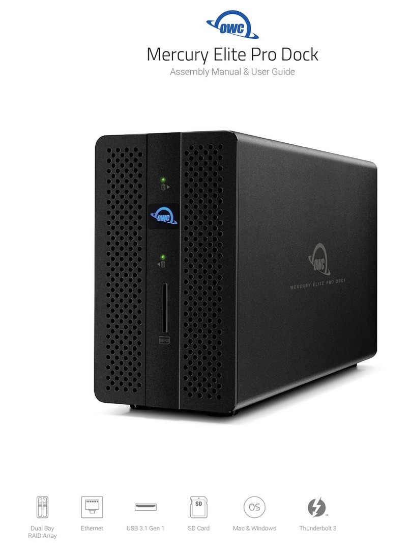 OWC Mercury Elite Pro Dock Assembly manual & user guide