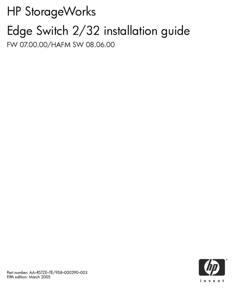HP StorageWorks Edge Switch 2/32 User manual