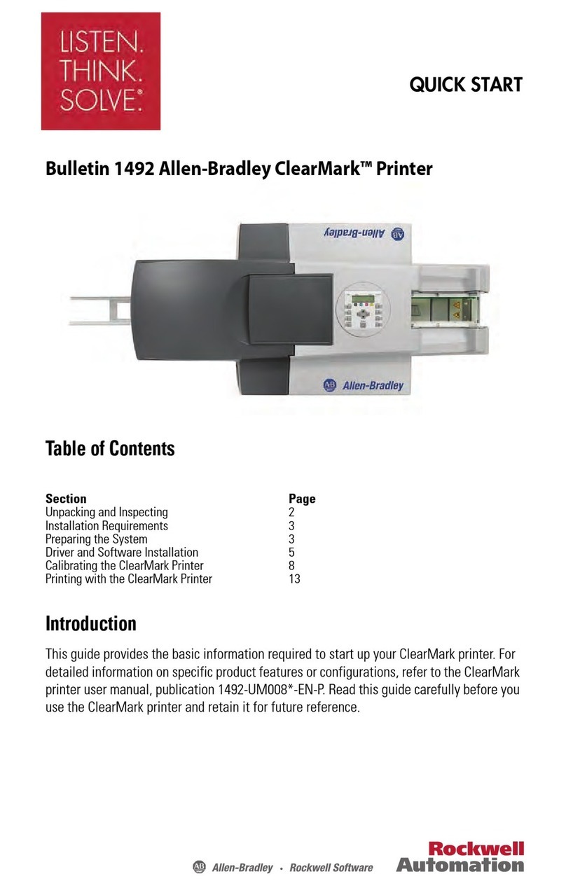Rockwell Automation Allen-Bradley ClearMark User manual