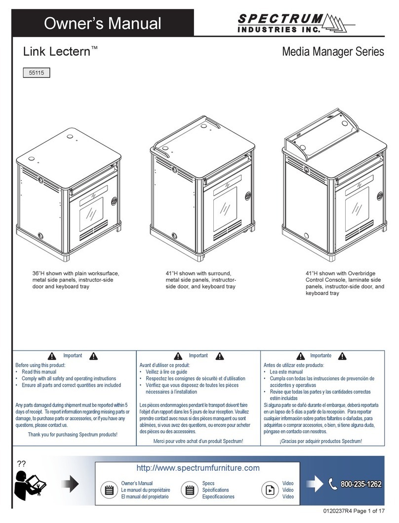 Spectrum Link Lectern Media Manager Series User manual