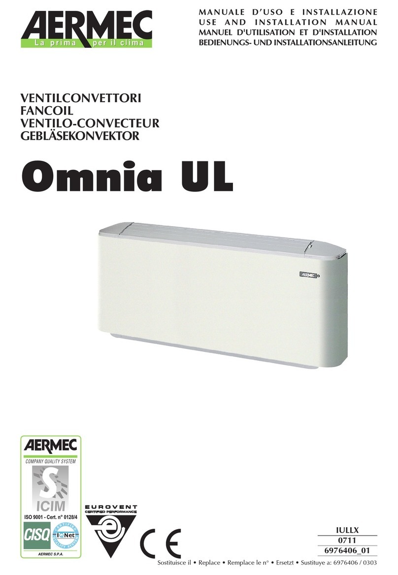 AERMEC Omnia UL Series Use and installation manual AERMEC Omnia UL Series Use and installation manual