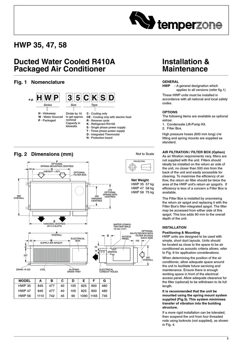 TemperZone HWP 35 Maintenance and service guide