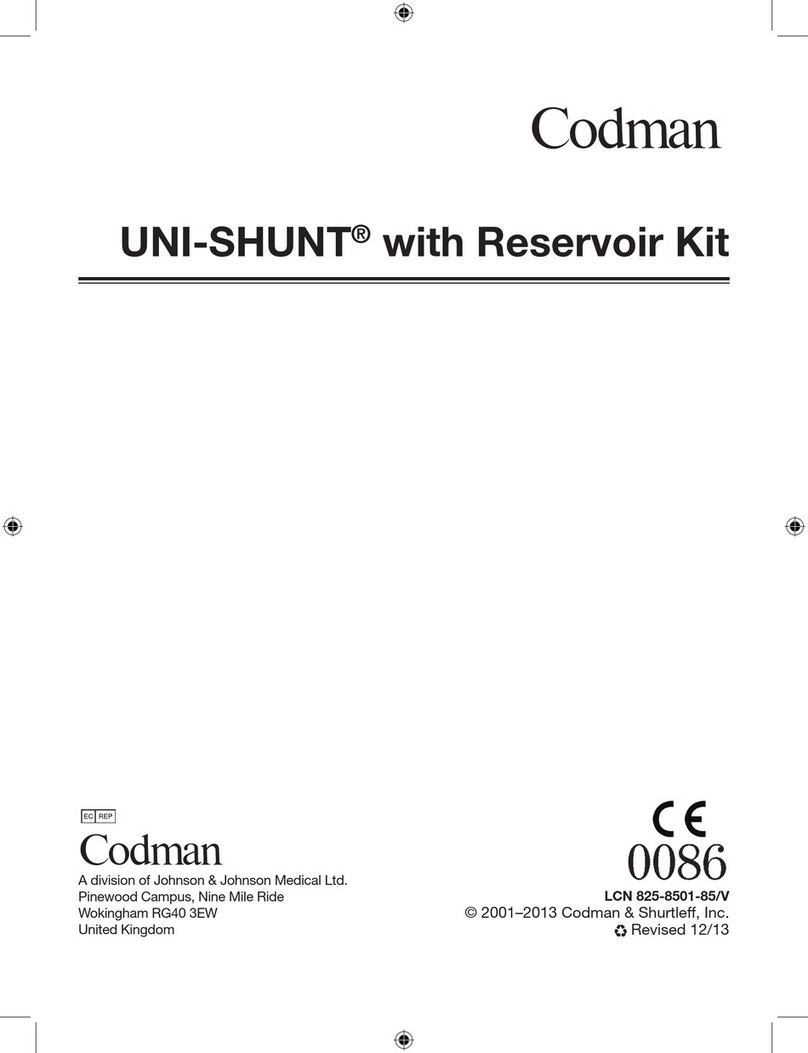 Codman UNI-SHUNT User manual