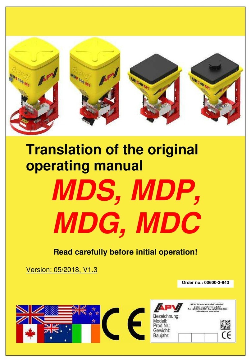 APV MDS Translation of the original operating manual APV MDS Translation of the original operating manual