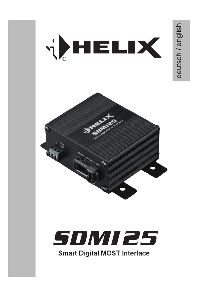 Audiotec Fischer HELIX SDMI25 manual