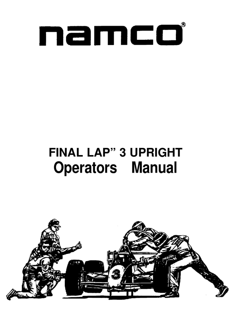 NAMCO FINAL LAP 3 UPRIGHT Operator's manual