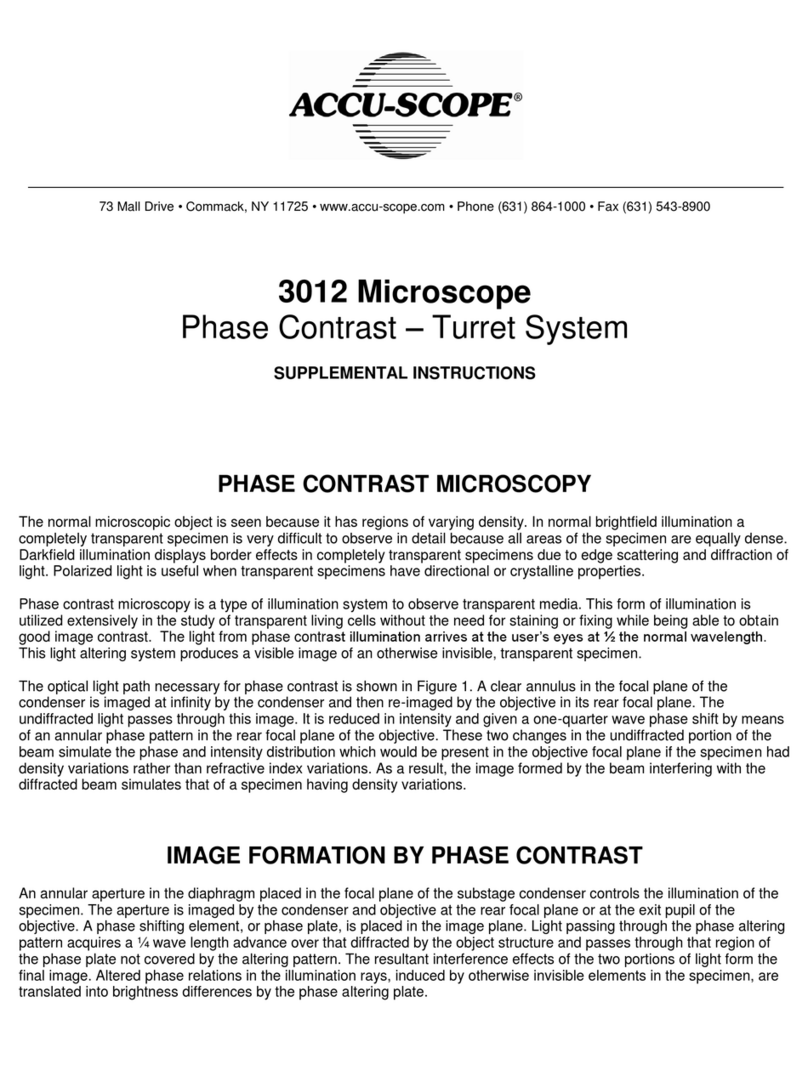 Accu-Scope 3012 Owner's manual