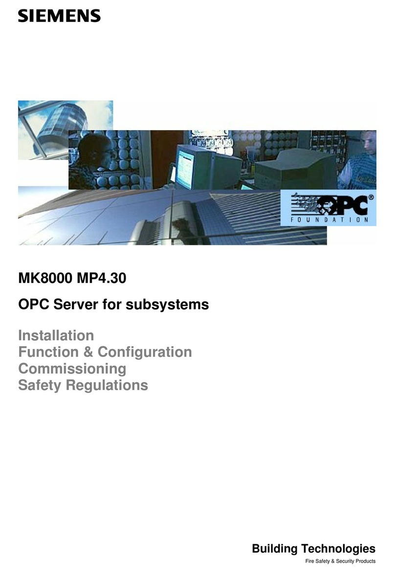 Siemens MK8000 MP4.30 User manual