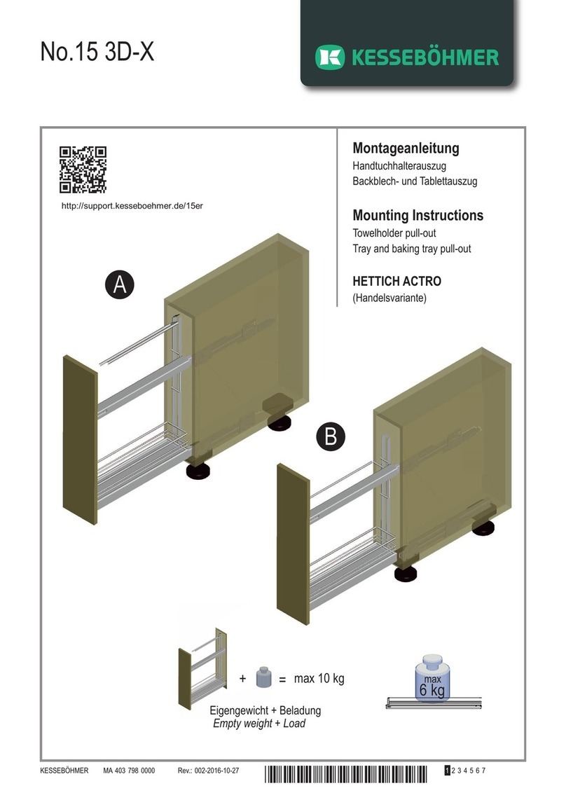 Kesseböhmer 15 3D-X Mounting instructions