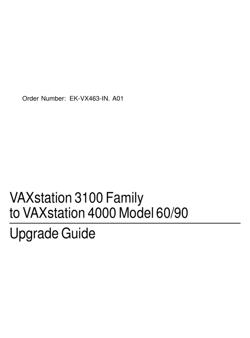 Digital Equipment VAXstation 3100 Series Upgrade guide