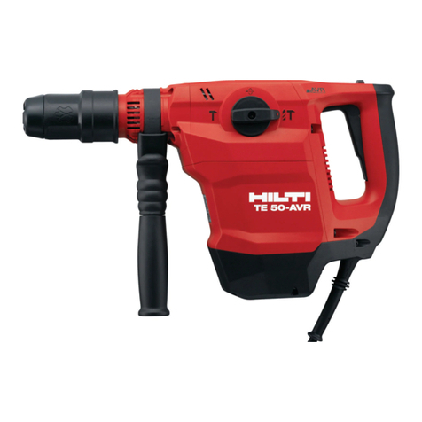 Hilti TE 50-AVR User manual Hilti TE 50-AVR User manual