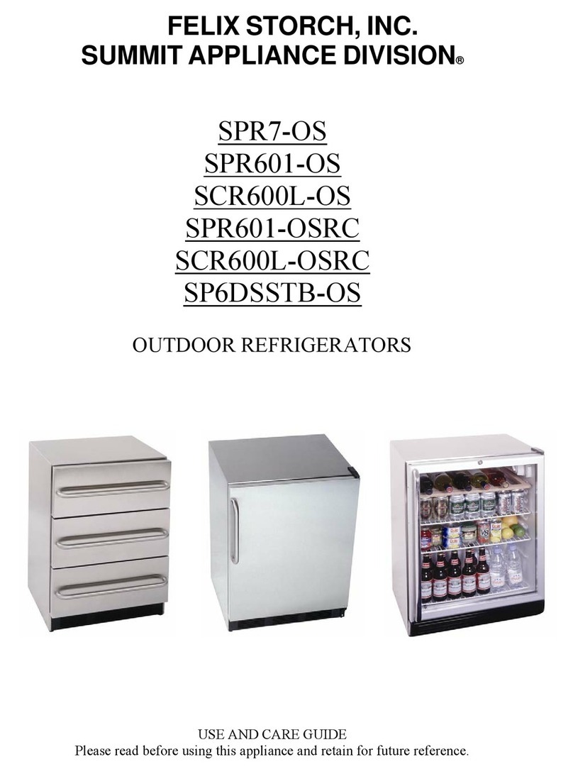 Felix Storch SUMMIT SPR7-OS Use and care guide