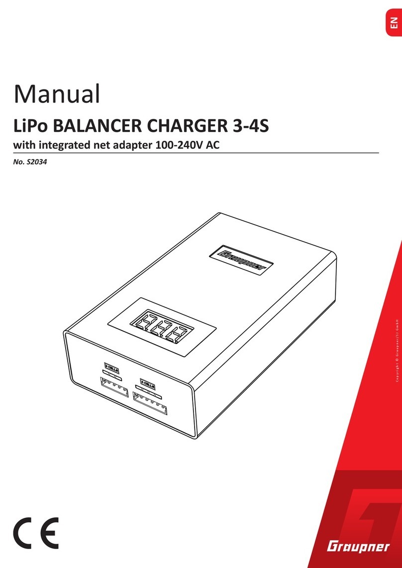 GRAUPNER LiPo BALANCER CHARGER 3-4S User manual