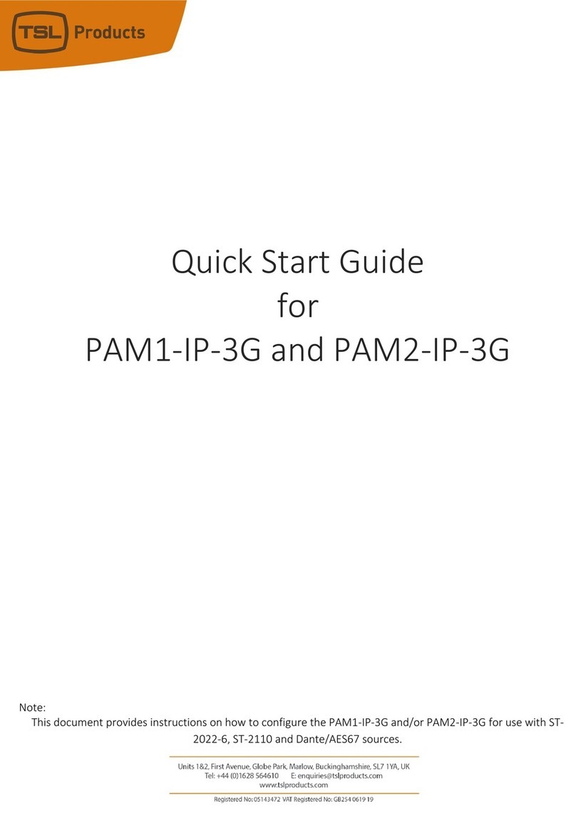TSL PAM1-IP-3G quick start guide