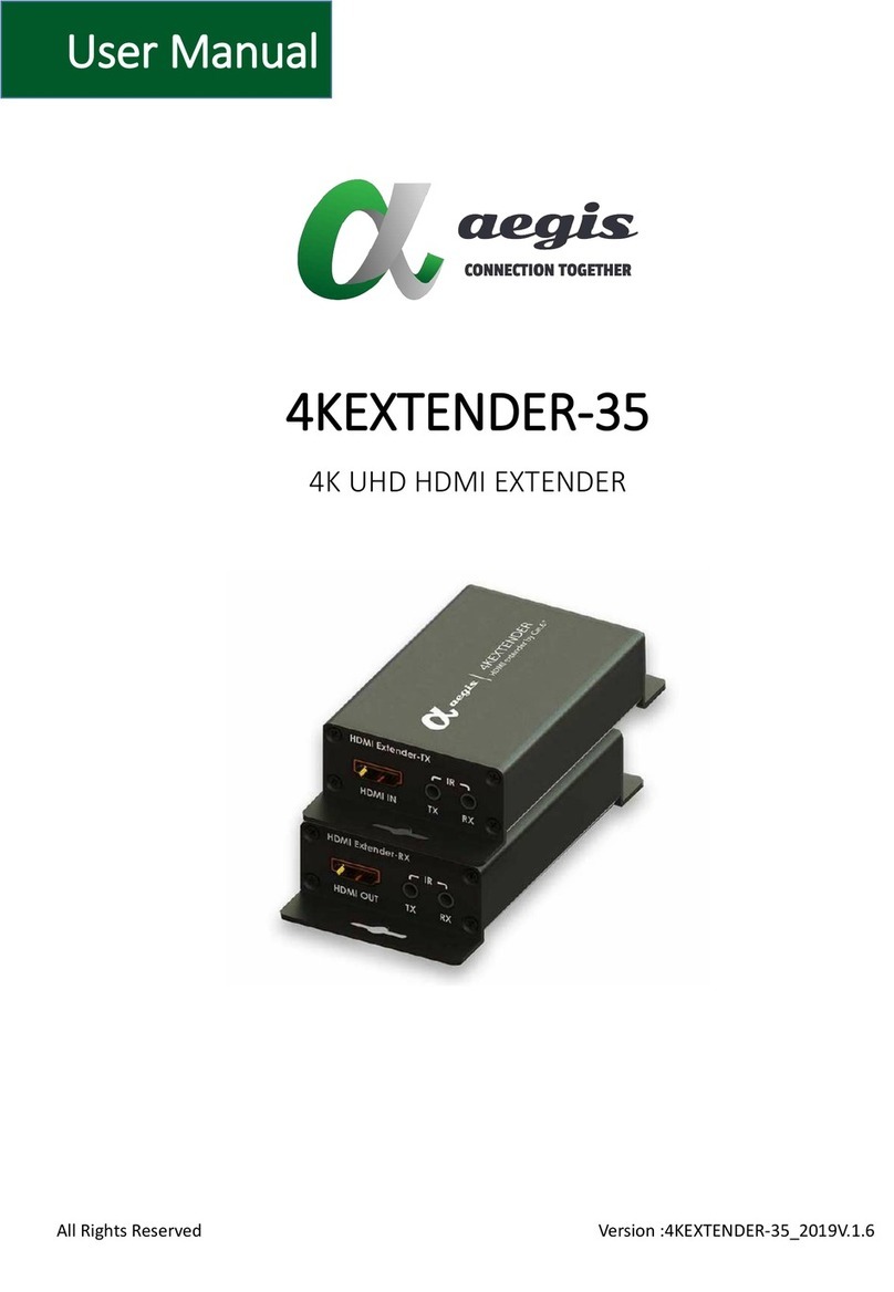 Aegis 4KEXTENDER-35 User manual