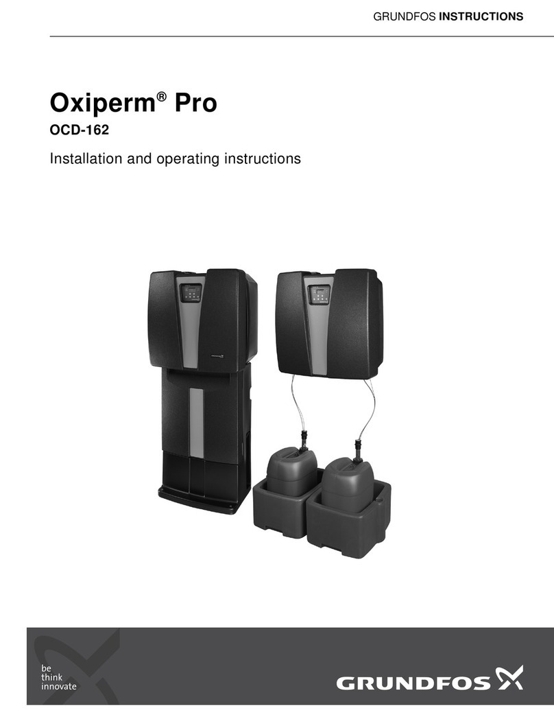 Grundfos Oxiperm Pro OCD-162 Installation and operating instructions Grundfos Oxiperm Pro OCD-162 Installation and operating instructions
